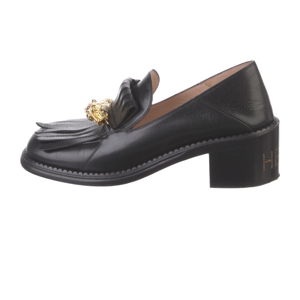 GUCCI Leather Crystal Embellishments Loafers size 9